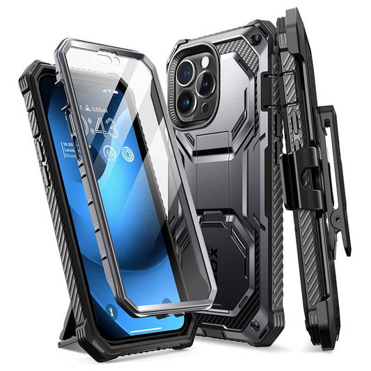 I-BLASON For iPhone 14 Pro Max Case 6.7&quot; Armorbox Full-Body Dual Layer Rugged Holster Bumper Case with Built-in Screen Protector