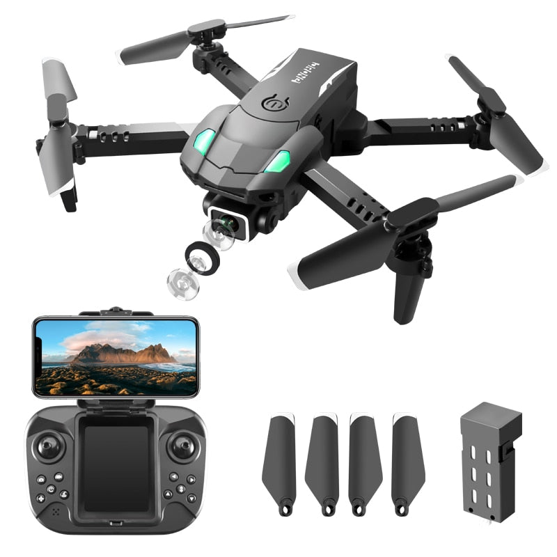 S128 Mini Drone 4K HD Camera Three-sided Obstacle Avoidance Air Pressure Fixed Height Professional Foldable Quadcopter