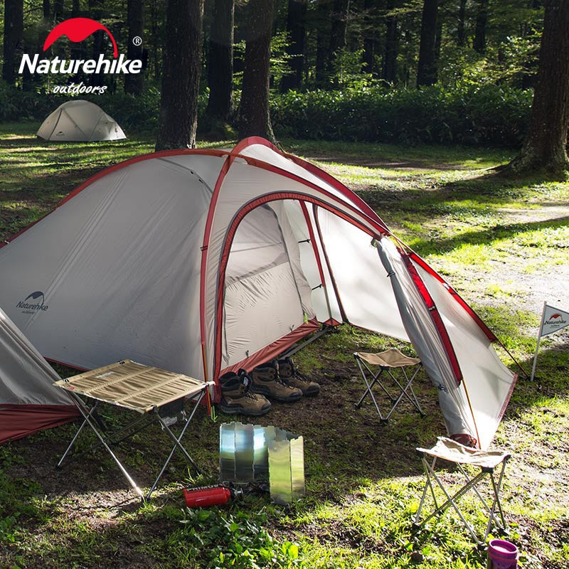 Naturehike Camping Tent 3 4 Person Tent Ultralight Portable Tent Waterproof Hiking Tent Hiby Series Family Outdoor Camping Tent