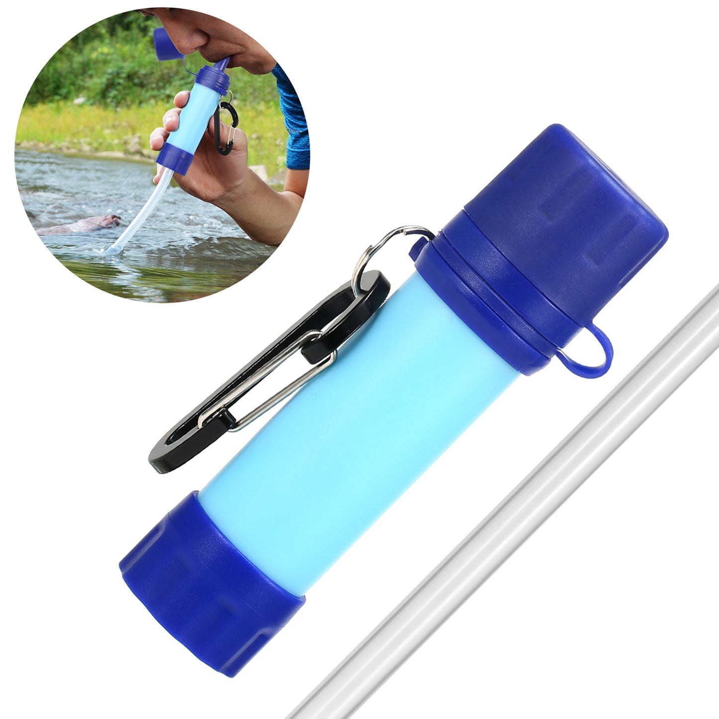 Outdoor Survival Water Purifier Water Filter Straw Water Mini Filter