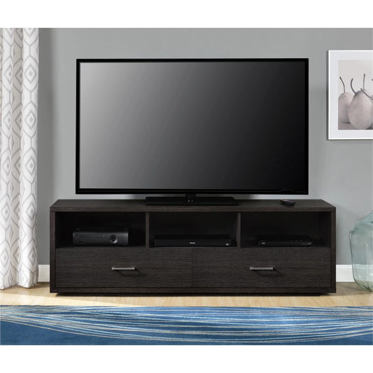 TV Stand for TVs Up To 70 Stand Living Room Furniture ,Understated Luxury  with Lockers,Espresso