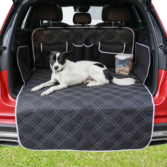 Car Boot Protector Mat for Dog Oxford Cloth Waterproof Scratch-Resistant Nonslip Pet Dogs Cat Carrier Pad Car Travel Accessories