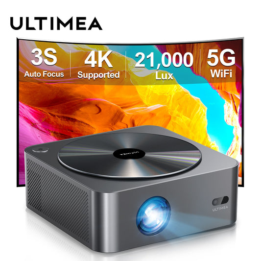 ULTIMEA Full HD Projector Native 1080P 5G WiFi LED Video Proyector Home Theater 4K Supported Projector Movie Cinema Phone Beamer