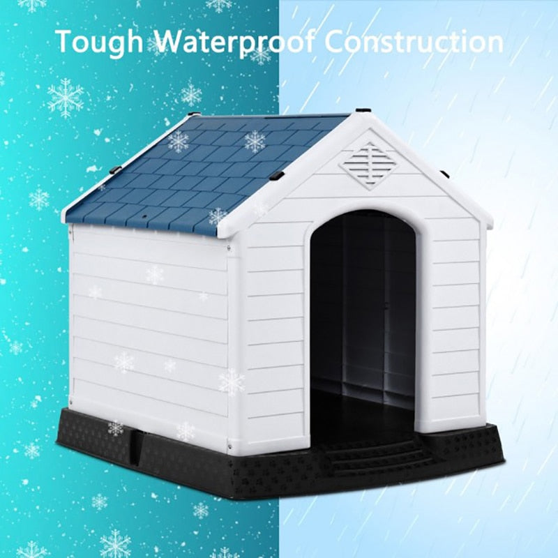 Plastic Waterproof Ventilate Pet Puppy House Foldable Dog Cat Bed Winter Dog Villa Sleep Kennel Removable Nest