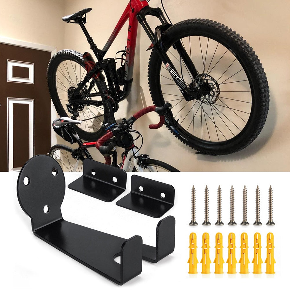 Bike Holder Hook Kit Bicycle Pedal Wall Mounted Hanger Racks Cycling Accessories